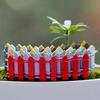 Wood Fence Palisade Miniature Fairy Garden Home Houses Decoration Mini Craft Micro Landscaping Decor Diy Accessories