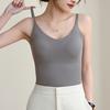 Женское нижнее белье с регулируемыми бретелями, эластичный жилет с нагрудной подкладкой, жилет из ледяного шелка без следов