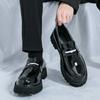 Модные Новые Мужские Деловые Лоферы Толстоподошвенные Дышащие Удобные Модные Маленькие Кожаные Туфли Джентльменские Социальные Туфли Размер 38-46