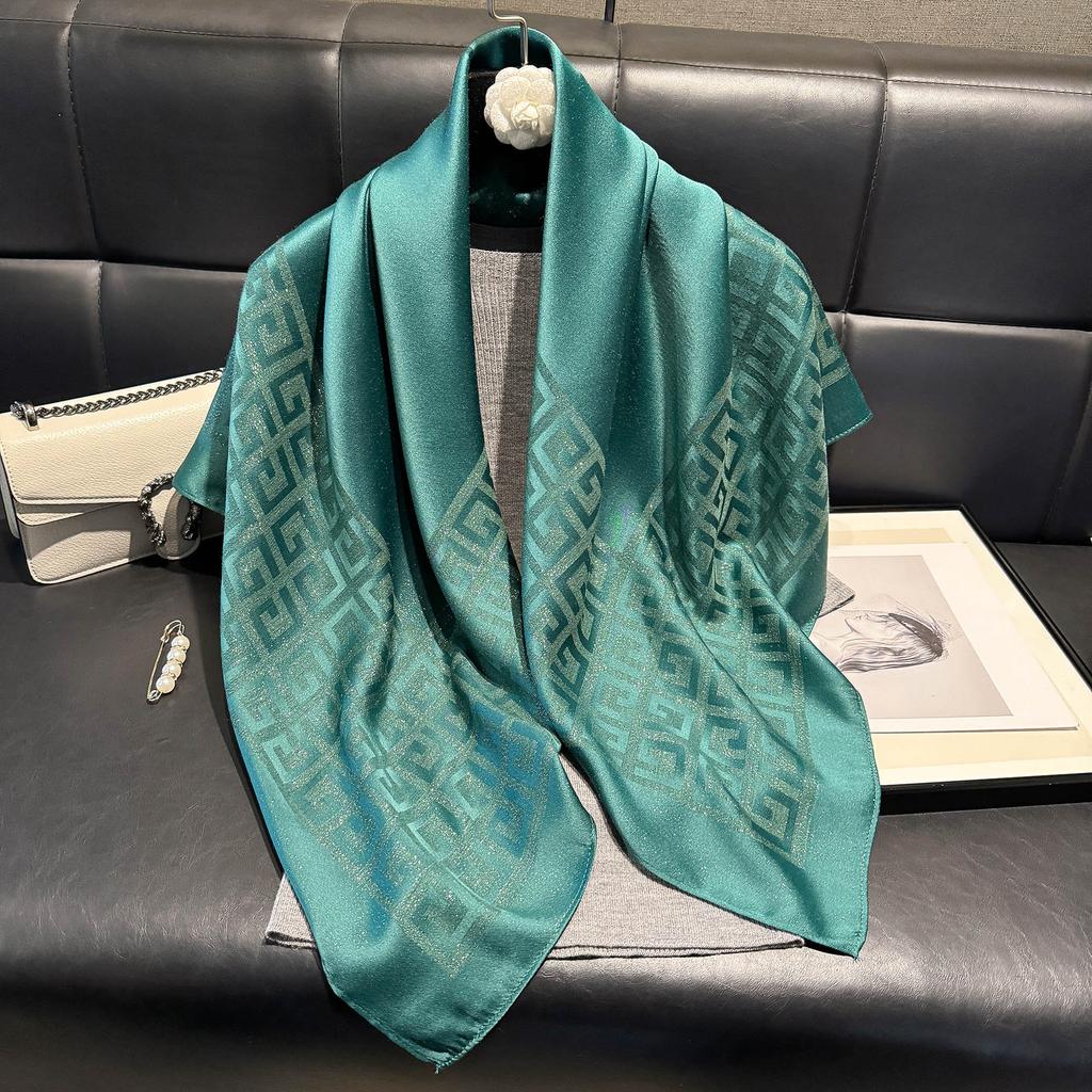 90 Minimalist Silk Scarves Women'S High-End Spring Summer Versatile Sports Style Scarf Tie Scarf