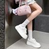 Летние новые дышащие кроссовки на толстой подошве, сетчатые, из натуральной кожи, для спорта и отдыха