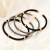Cable Wire Braided Bracelets Titanium Steel Accessories Bracelet Black Gold Steel Color Fashion All-Match Bracelet for Women