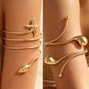 Starfish Open Cuff Armlet Gold Color Spiral Arm Bracelet New Upper Arm Cuff Bracelet  Jewelry