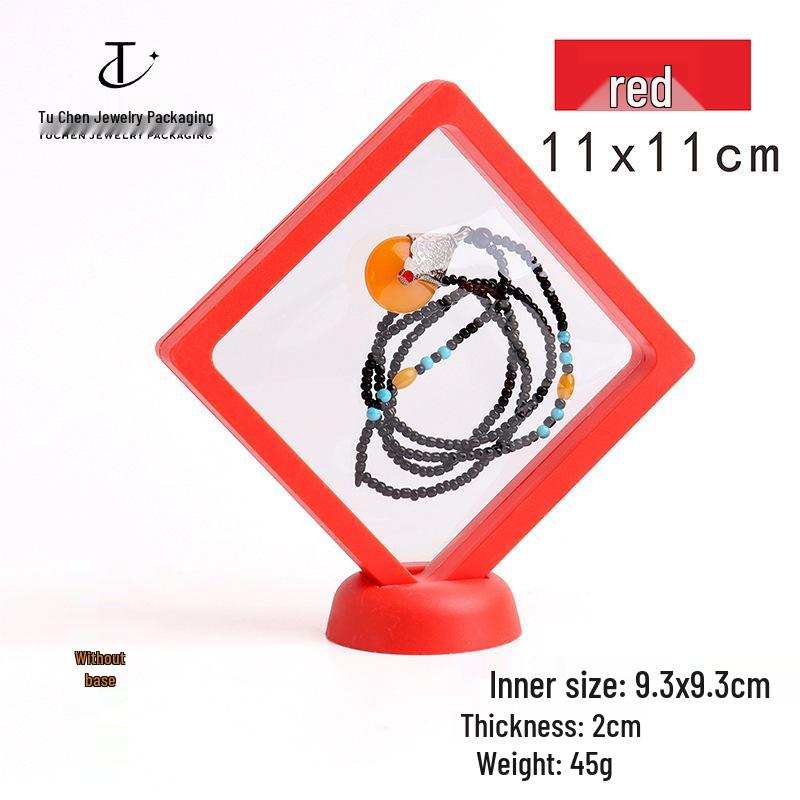 Красная шкатулка для демонстрации и хранения ювелирных изделий для серег и подвесок