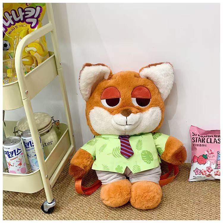 Зверополис Уайлд Ник Джуди Хоппс Лотсо Плюшевый Рюкзак Детский Школьный Рюкзак Мультяшный Подарок