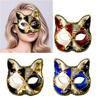 Загадочная Венецианская Маска Кошки для Костюмированных Вечеринок и Сценических Выступлений Маскарад Mardi Gras Аксессуар Маска Кошки