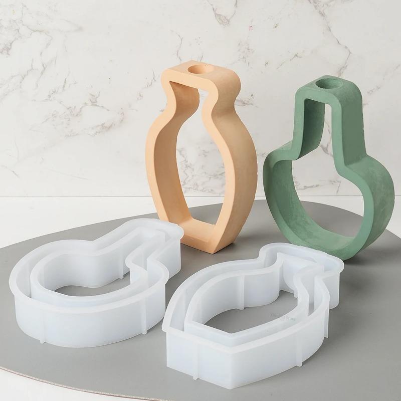 Простая ваза в скандинавском стиле, силиконовая форма, сделай сам, гидропоника, цветочный горшок, ремесло, изготовление подарков, гипсовые формы для литья из смолы, домашний декор