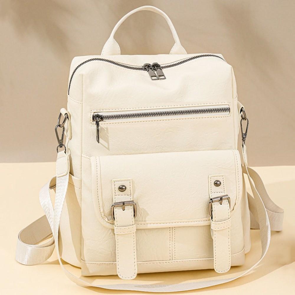 PU Peather Student School Bag Multifunctional Mommy Shoulder Bag Fashion Student Backpack Women