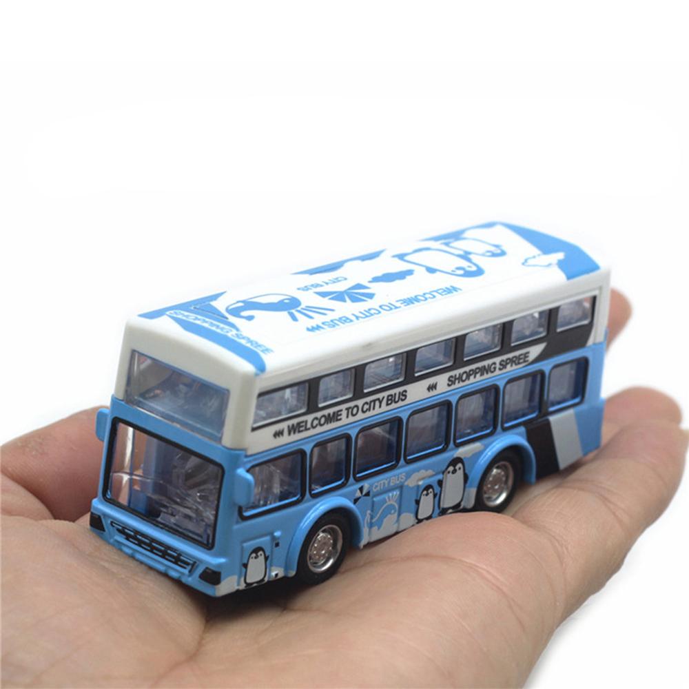 Модель мини-автобуса из сплава 1/60 с откидной спинкой, игрушка туристического автобуса с высокой имитацией, подарочный набор