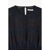 Studio Tomboy Back Open Sheer Check Short Sleeve Dress 9106241204 