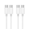 USB C Type To Cable 1.5m (Set of 2) LpoieJun[PD Super Fast charging/3A 65W Fast Charging ] Highly Durable TPE Material High Speed Data Transfer