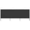 VidaXL Room Divider 3 Panels Fabric 400 X 160 Cm Anthracite