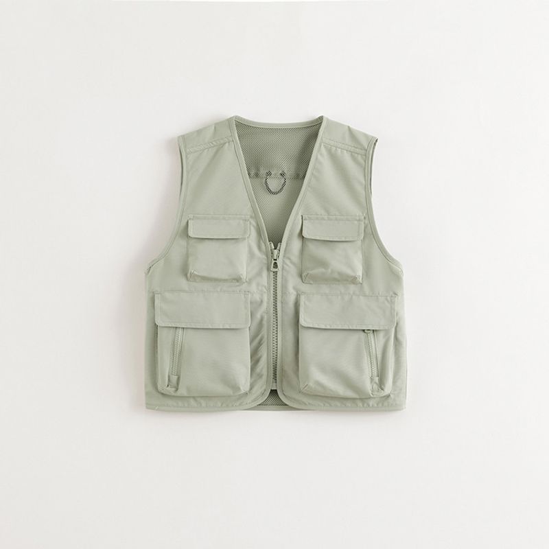 [Mountain Series Outdoor] Mark Jenny Boys and Girls Three-Proof Multi-Functional Work Vest Spring New Style 250090