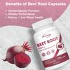 Beetroot capsules, containing beetroot powder extract, a potent formula suitable for both men and women.