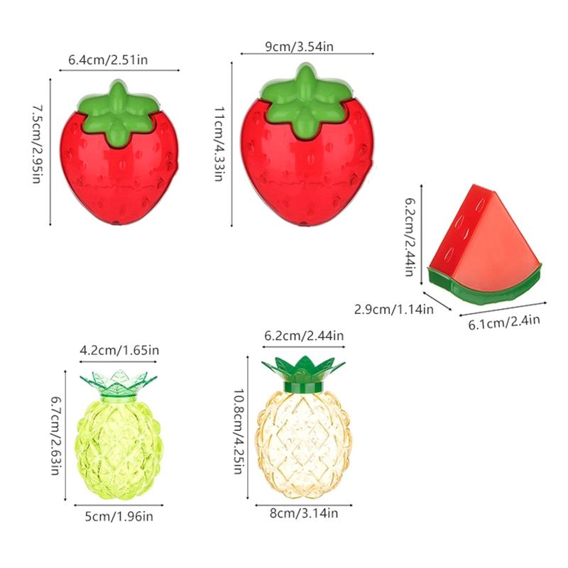 5 шт. Прозрачные коробки для конфет в виде ананаса, клубники, арбуза, подарочные упаковочные коробки для дня рождения, свадьбы, вечеринки в честь рождения ребенка, декор