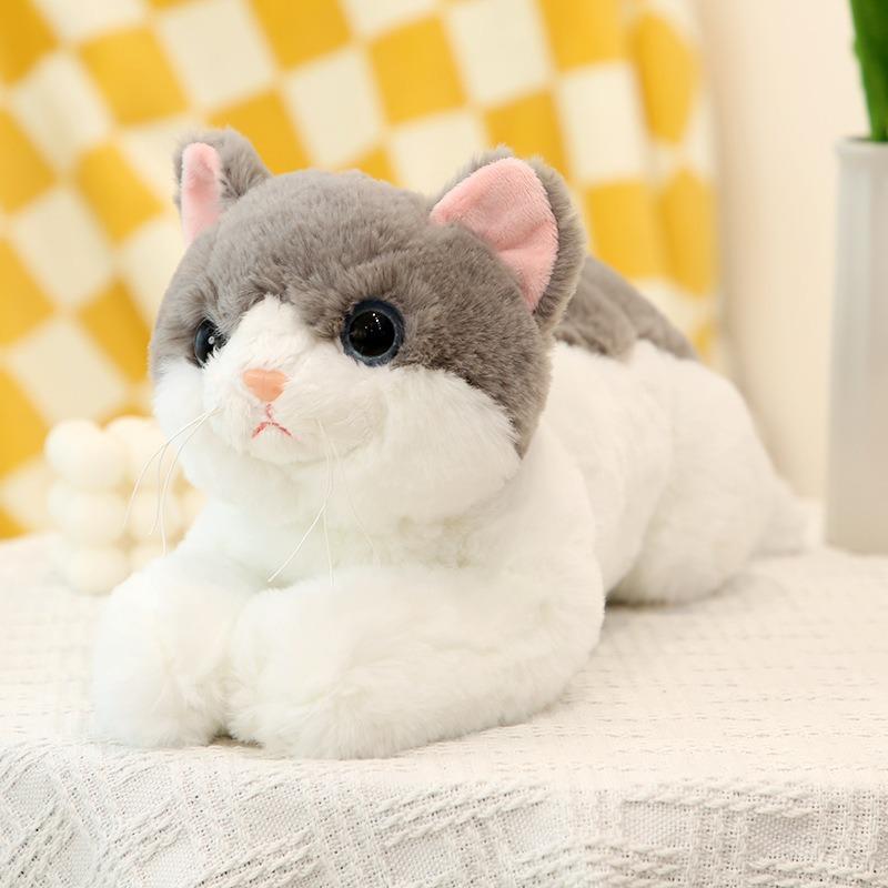 Cute Cat Plush Toy Doll Cat Doll Simulation Kitten Pillow Children Comfort Doll Gift Women