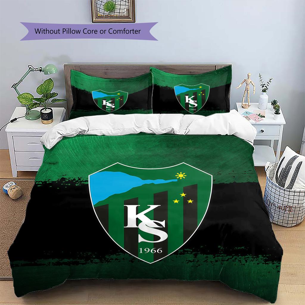 Kocaelispor Pattern Bedding Quilt Set Home Decoration Gift (1 * duvet cover + 2 * pillowcase without core)