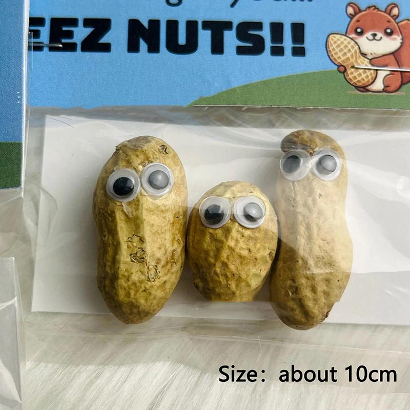 Подарок для друга Deez Nuts Смешное праздничное украшение Смешной арахис в очках Набор орехов Новинка Deez Nuts Настольное украшение