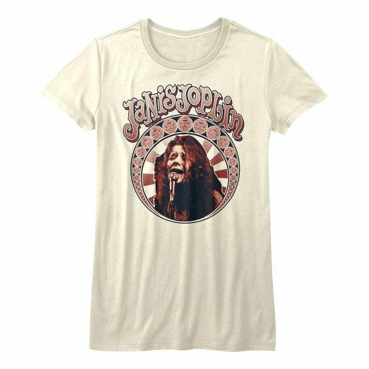 Футболка унисекс Janis Joplin Nouveau Circle Natural Junior
