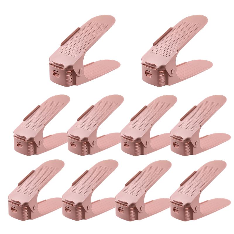 Xiaomi Mijia 5-10 шт. регулируемая полка для обуви, двойная полка, держатель для обуви, экономия места, органайзер для хранения обуви, отделения для обуви для организации гардероба