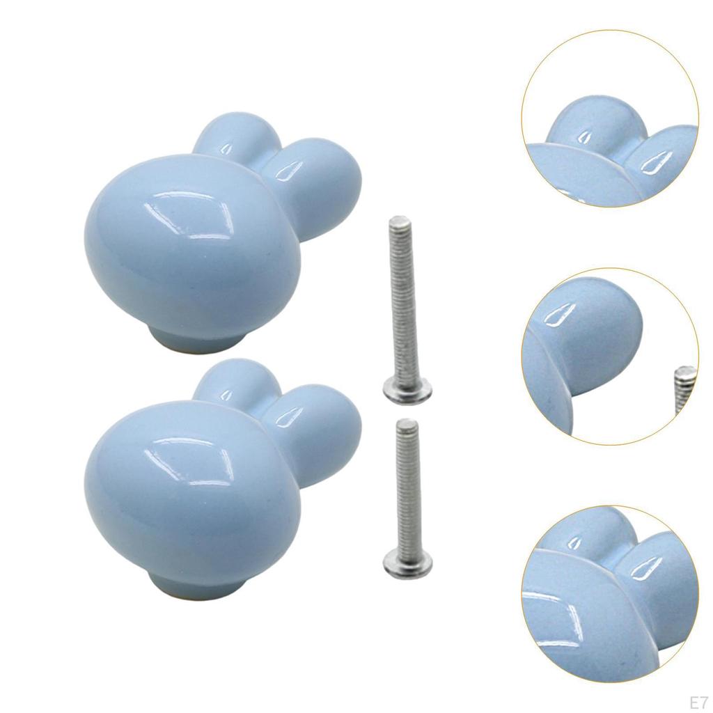 Мини-фигурка кролика ручка ящика скульптура животного керамическая ручка дверного шкафа для дома