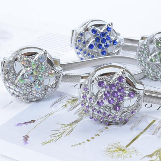 Moon Star Magnetic Curtain Rope Buckle Holder Tieback Strap Belt Home Decoration