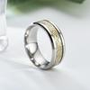 1Pcs Luminous Patch Dragon Pattern Titanium Steel Ring Simple Creative Stainless Steel Ring