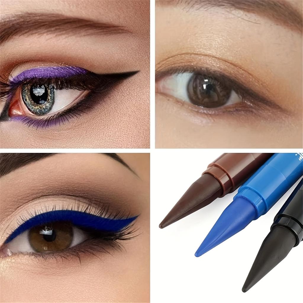 Жидкая подводка для глаз Прочная быстросохнущая водостойкая подводка для глаз Черная коричневая синяя Очень тонкая подводка для глаз Макияж для глаз