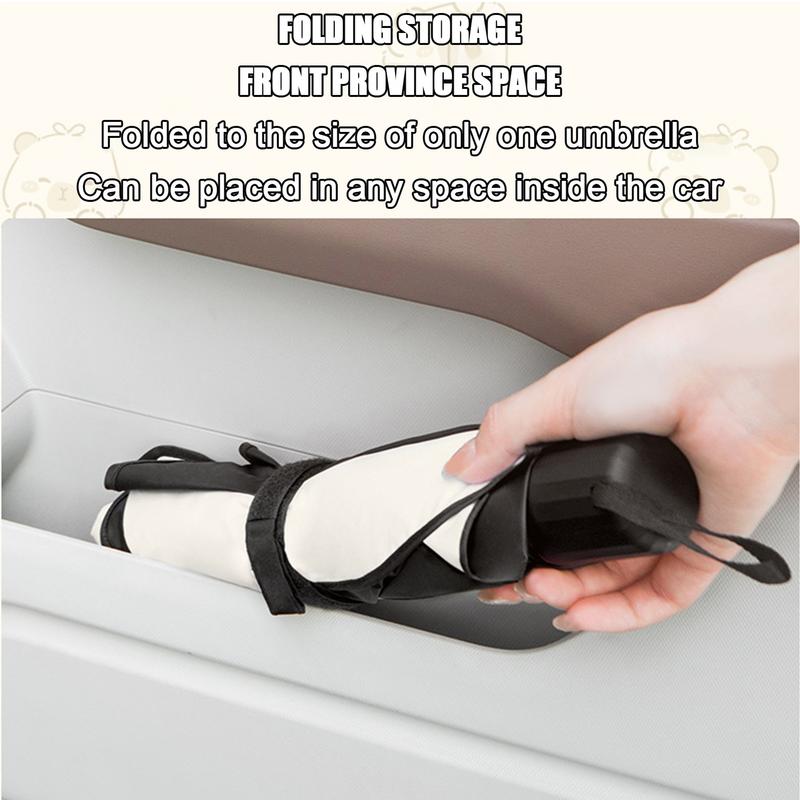 Зонт для лобового стекла автомобиля Складной зонт Светоотражающий солнцезащитный козырек Защита от теплоизоляции переднего стекла Простой в использовании и хранении Для