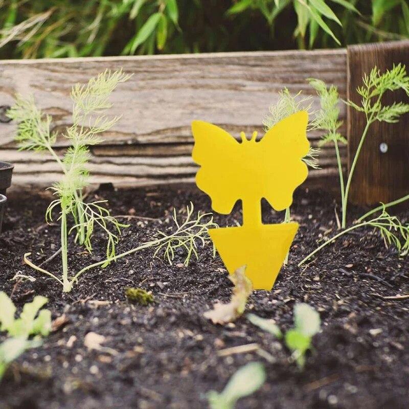 10 шт., сильные липкие ловушки для насекомых, уличные ловушки для насекомых, двусторонняя липкая доска, ловушка для борьбы с вредителями для сада