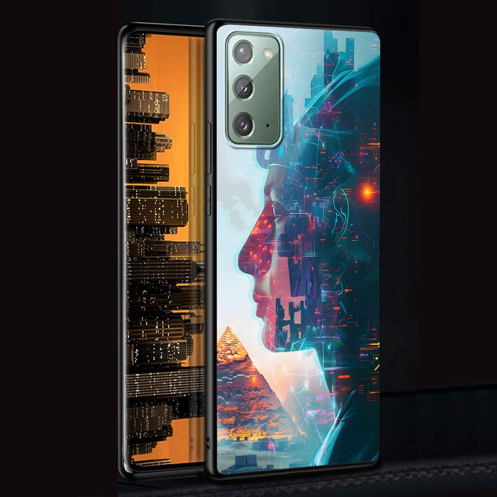 Чехол Pantheon для Samsung Galaxy Note 20 Ultra 10 Plus 9 8 TPU Чехол для телефона Note 10 Lite Черный Мягкий чехол Funda Capa