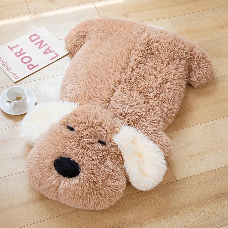 60/100cm Giant Plush Dog Lying Toys Stuffed Soft Dog Plush Pillow Cartoon Animal Floor Seat Pillows Cushions Gifts Home Decorr