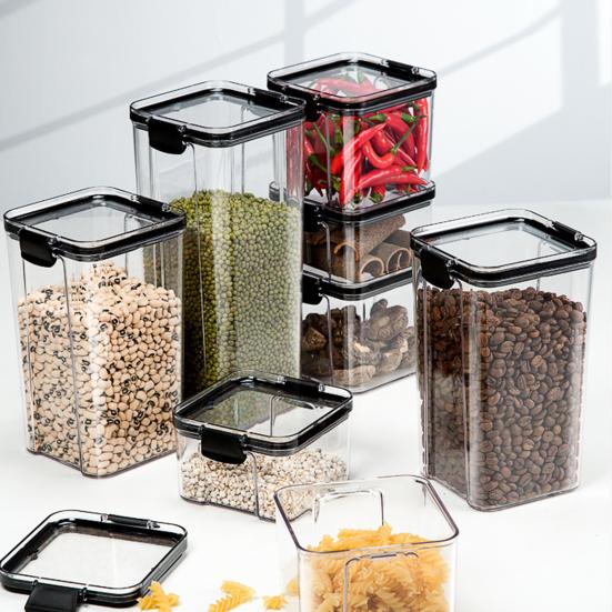 Sealed Can Transparent Large Capacity PP Visible Food Storage Container for Home