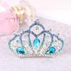 Детские мини-короны, гребень для волос, диадемы со стразами, головной убор, головной убор для девочек, принцесс, день рождения, ювелирные изделия, подарки