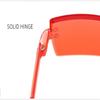 UV Protection Rimless Rectangle Sunglasses Plastics Shades Vintage Eyewear  for Women & Men
