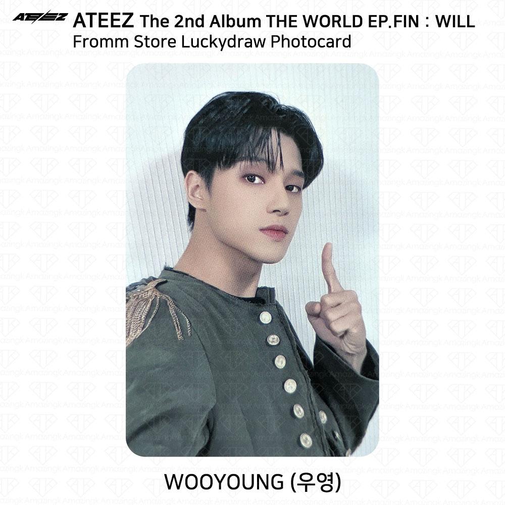 ATEEZ THE WORLD EP.FIN WILL Fromm Store Lucky Draw Фотокарточка KPOP