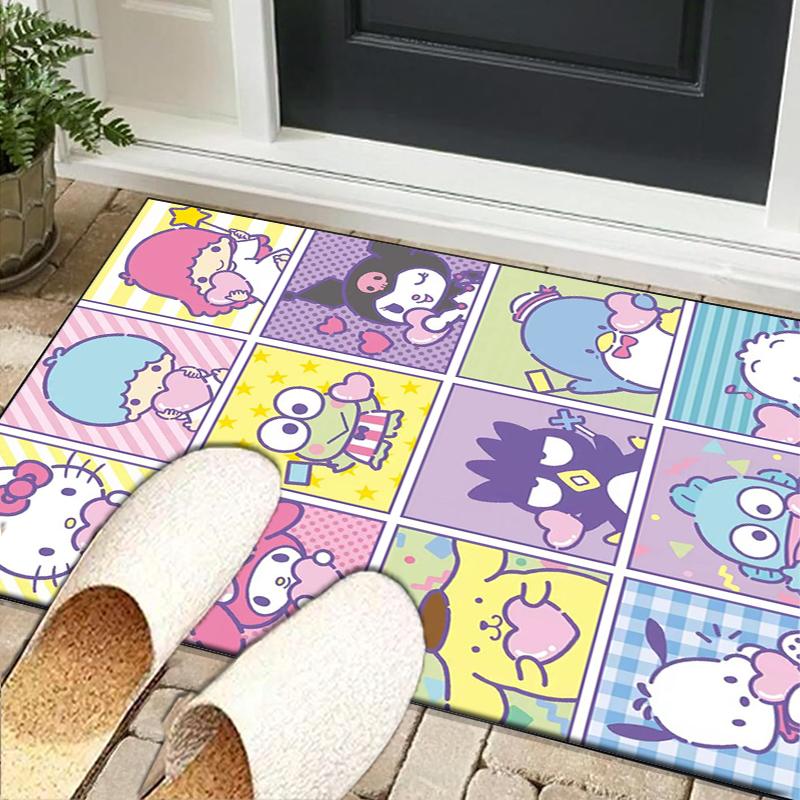 Hello cat Fantasy World Office Rug Chair Mat, Game Carpet, Suitable for Front Door, Bedroom, Living Room, Desk, Holiday Gift