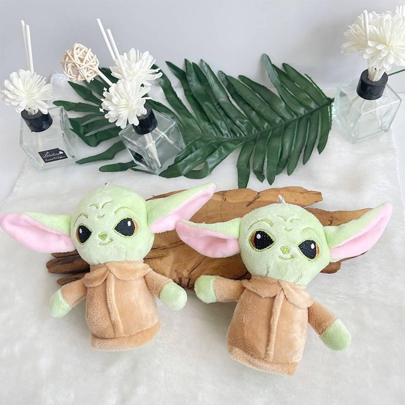 Adorable Yoda Baby Plush Backpack Decoration Soft Stuffed Animal Key Ring For Children Non-cartoon Design