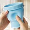 Collapsible 2-in-1 Ice Mold Cup Food Grade Silicone Ice Ball Maker  for Juice Drinks