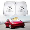 For Tesla Model 3 Model Y 2023 2022   - 2017 Car Front Windshield Sunshade Cover
