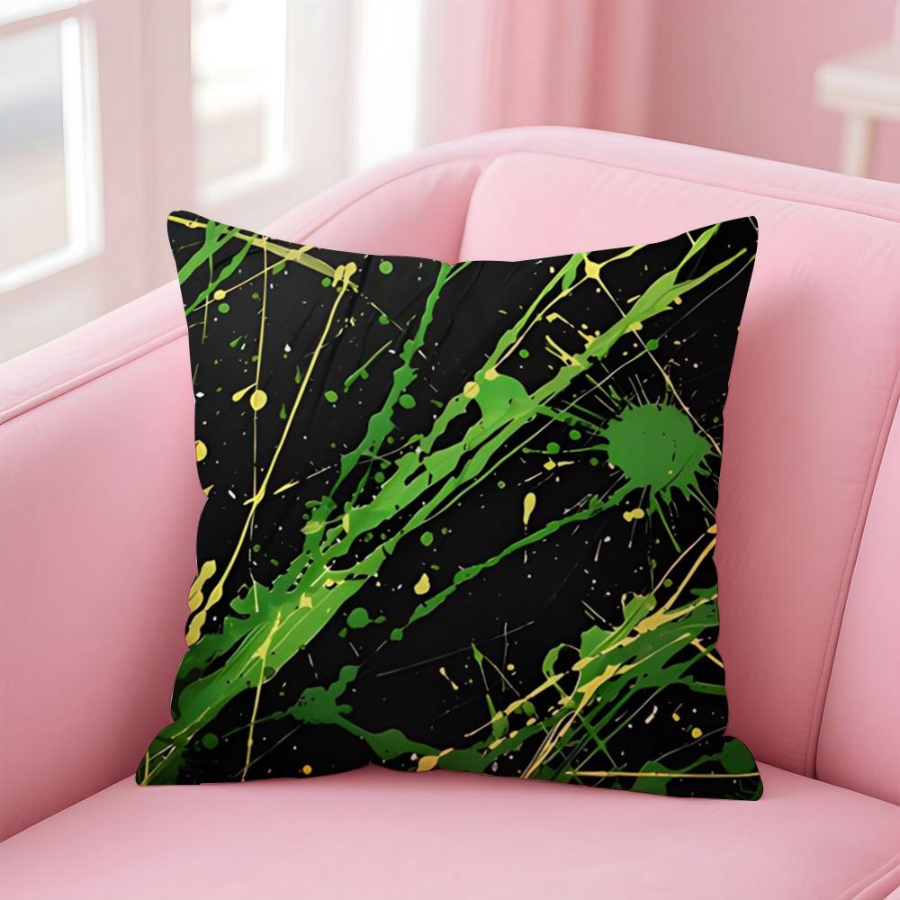 Abstract art JJackson PPollock Cushion Cover Pillow Case Soft Friendly Fabric Concealed Zipper