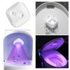 Self-Adhesive Toilet Bowl Cleaner with UV Light Easy Installation Rechargeable Motion Sensor Activated Toilet Lid Light