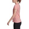 Adidas Удобная универсальная футболка с круглым вырезом и коротким рукавом, женские топы, розовая FL4196