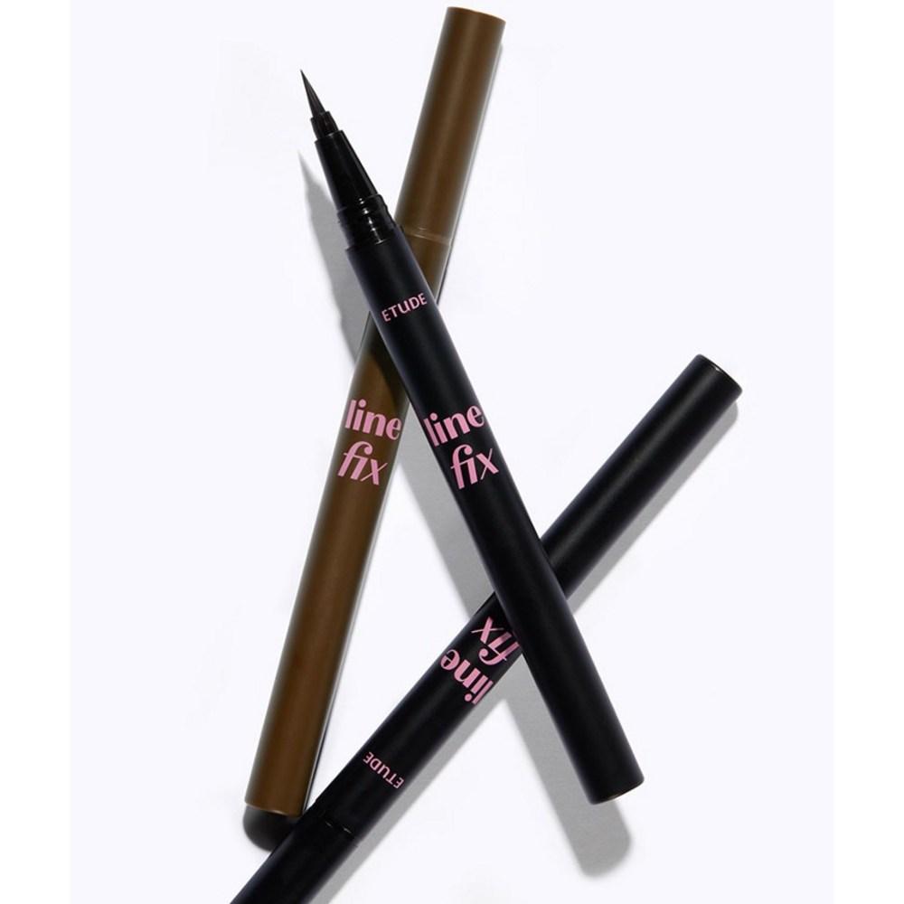 Etude Кисть-лайнер Line Fix Brush Liner 0,5 г, 01 Черный, 2 шт.