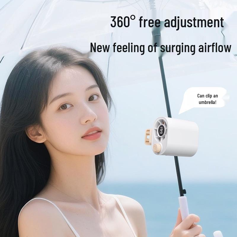 High-Speed Digital Display Clip Fan with Semiconductor Cooling and 100-Speed Settings