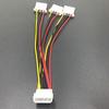 Высококачественный 4-контактный Molex (папа) на 3-портовый Molex IDE (мама) кабель-адаптер-разветвитель питания 20 см Кабели питания IDE