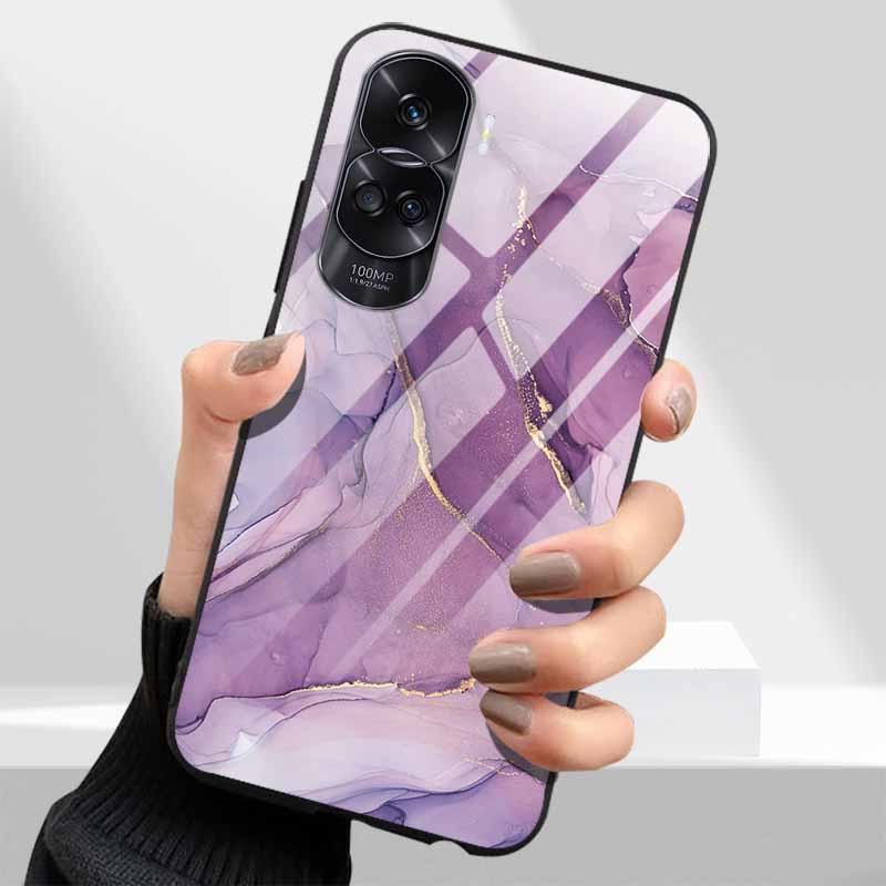 Закаленное Стекло Жесткий Чехол Для Honor 90 Lite 5G Чехол Милый Мраморный Funda Coque Для Honor 90 Pro Honor90 90Lite 90Pro Оболочки Телефона