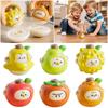 Cartoon Fruit Spinning Toy Top Plastic Pressing Toy Cute Gyroscope  Game