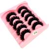 Xiaomi AMSDCN 5 paires 3D vison artificiel faux cils désordre épais cils maquillage faux cils Kit d'extension