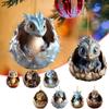 2D Christmas Dragon Pendant Dragon Egg Acrylic Dragon Pendant Dragon Baby Egg Ornament  Home